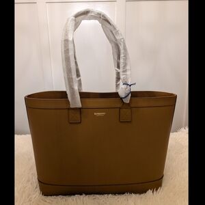 Burberry Brown Leather Tote Bag